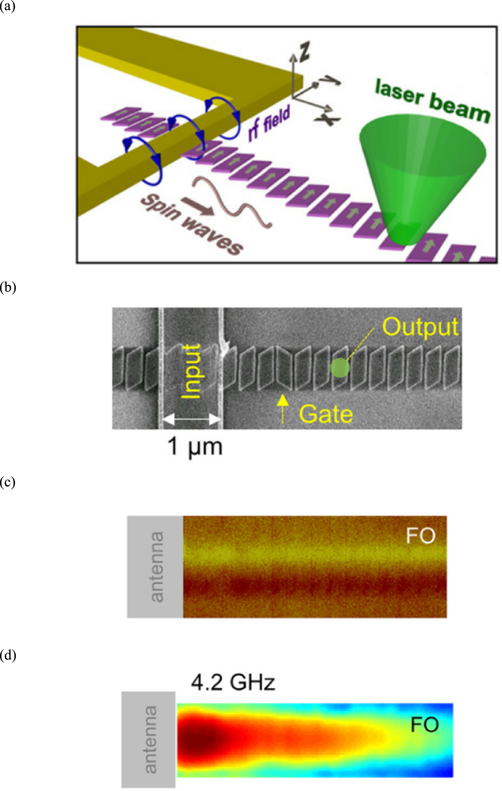 Spin wave propagation in uniform waveguide: effects, modulation and its ...