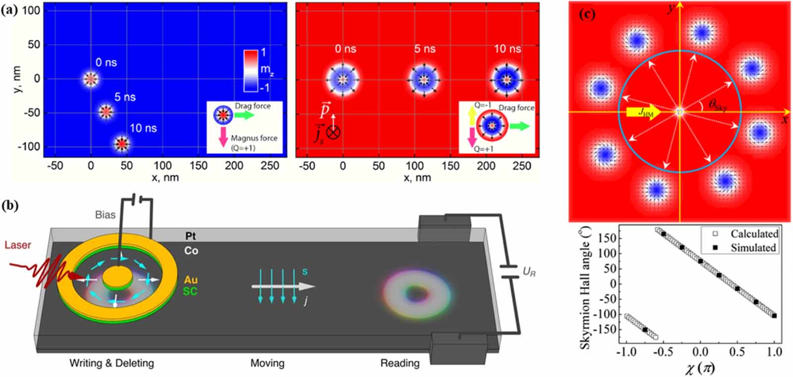 Micromagnetic manipulation and spin excitation of skyrmionic