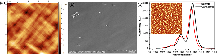 Reliable InAs quantum dot lasers grown on patterned Si (001) substrate ...