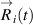 $\overset \rightarrow{R}_i (t)$