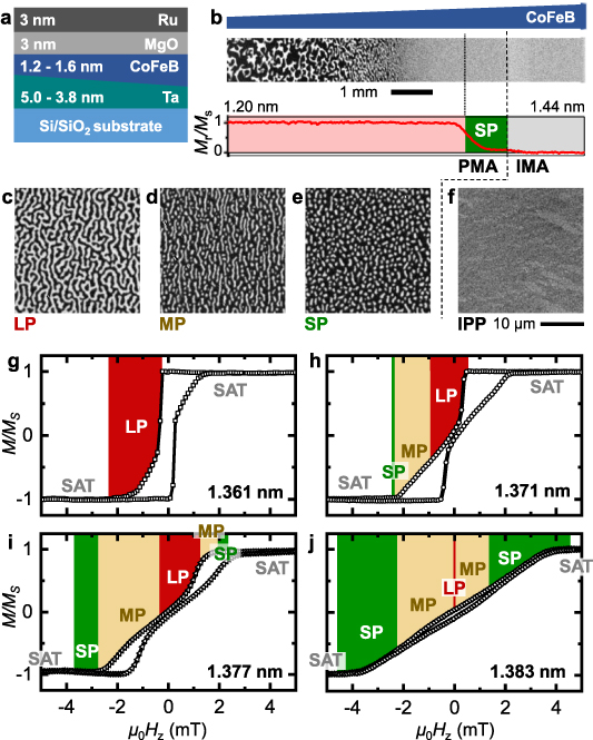 Size and density control of skyrmions with picometer CoFeB thickness ...