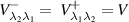 $V_{{\lambda _2}{\lambda _1}}^ - = {\text{ }}V_{{\lambda _1}{\lambda _2}}^ + = V$
