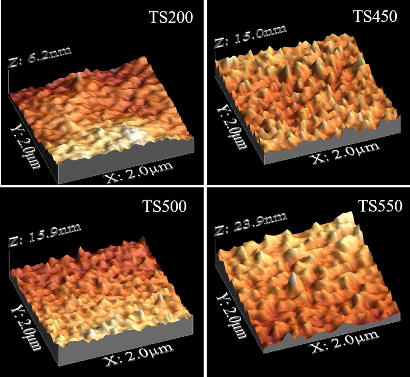 Effect of growth conditions on magnetization reversal and