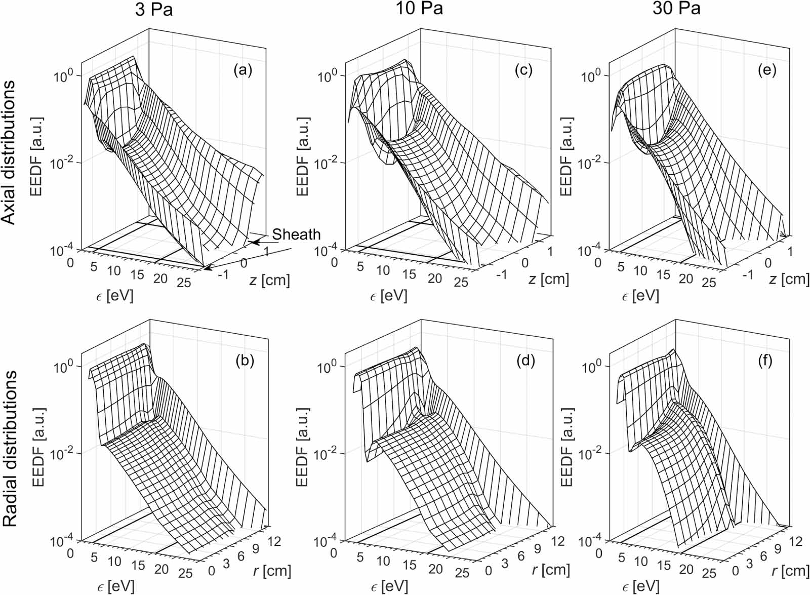 2D hybrid simulation of a dual-frequency capacitively