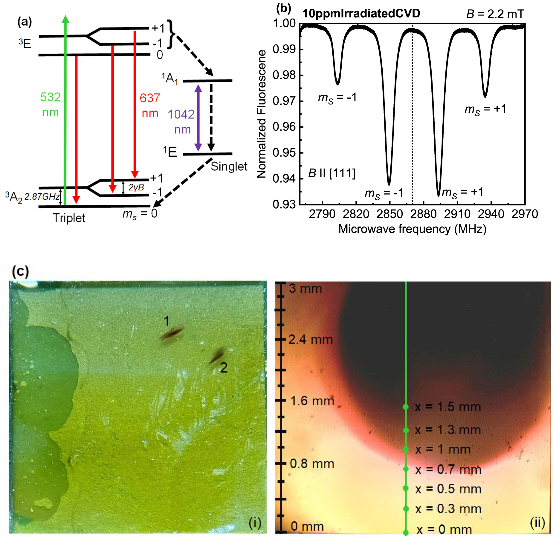 Multi-parameter study of a diamond magnetometer - IOPscience