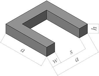 the different structure designs. (a) rectangular... A mathematical model for thermal radiation between non-continuous ...