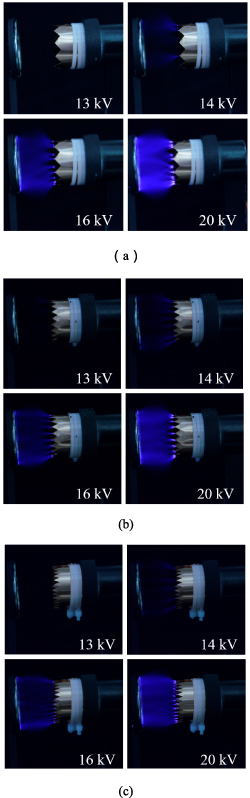 Experimental study of positive DC corona discharge in multi-tip ...