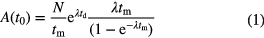 Equation (1)