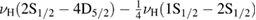 $\nu_{\rm H}({\rm 2S_{1/2}}-{\rm 4D_{5/2}}) - \frac{1}{4}\nu_{\rm H}({\rm 1S_{1/2}}-{\rm 2S_{1/2}})$ 