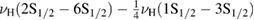 $\nu_{\rm H}({\rm 2S_{1/2}}-{\rm 6S_{1/2}}) - \frac{1}{4}\nu_{\rm H}({\rm 1S_{1/2}}-{\rm 3S_{1/2}})$ 