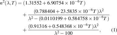 Equation (1)