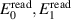 $E_0^{\,\textrm{read}},E_1^{\,\textrm{read}}$
