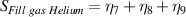 ${S_{Fill\ gas\ Helium}} = {\eta _7} + {\eta _8} + {\eta _9}$