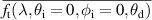 $\overline{f_\textrm{t}(\lambda,\theta_{\textrm{i}} = 0,\phi_{\textrm{i}} = 0,\theta_{\textrm{d}})}$