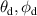 $\theta_{\textrm{d}}, \phi_{\textrm{d}}$