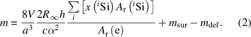 Equation (2)