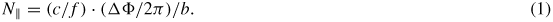 Equation (1)