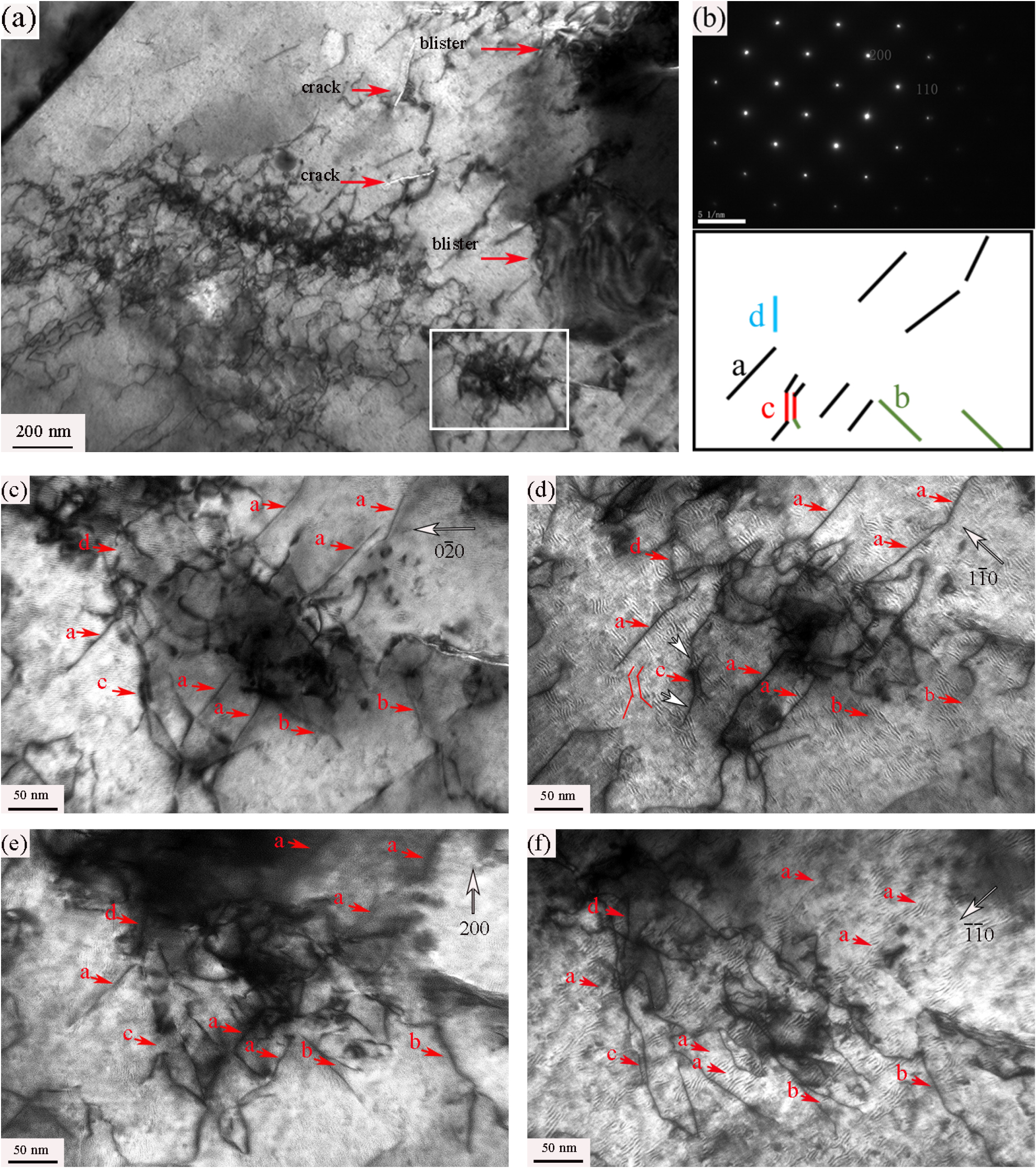 edge dislocation nucleation mechanism of surface blistering in tungsten ...