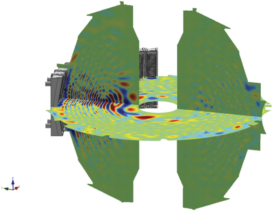 3D full wave fast wave modeling with realistic HHFW antenna geometry ...