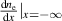 ${ }\frac{{{\text{d}}{n_{\text{e}}}}}{{{\text{d}}x}}{|_{x = - \infty }}$