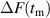 $\Delta F(t_\textrm{m})$