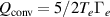 $Q_\textrm{conv} = 5/2 T_e \Gamma_e$