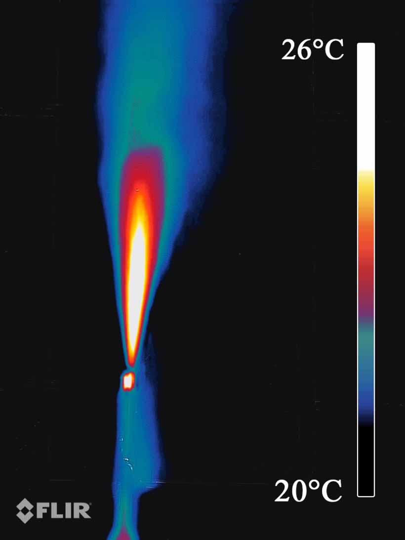 Making jets of air visible in the infrared - IOPscience