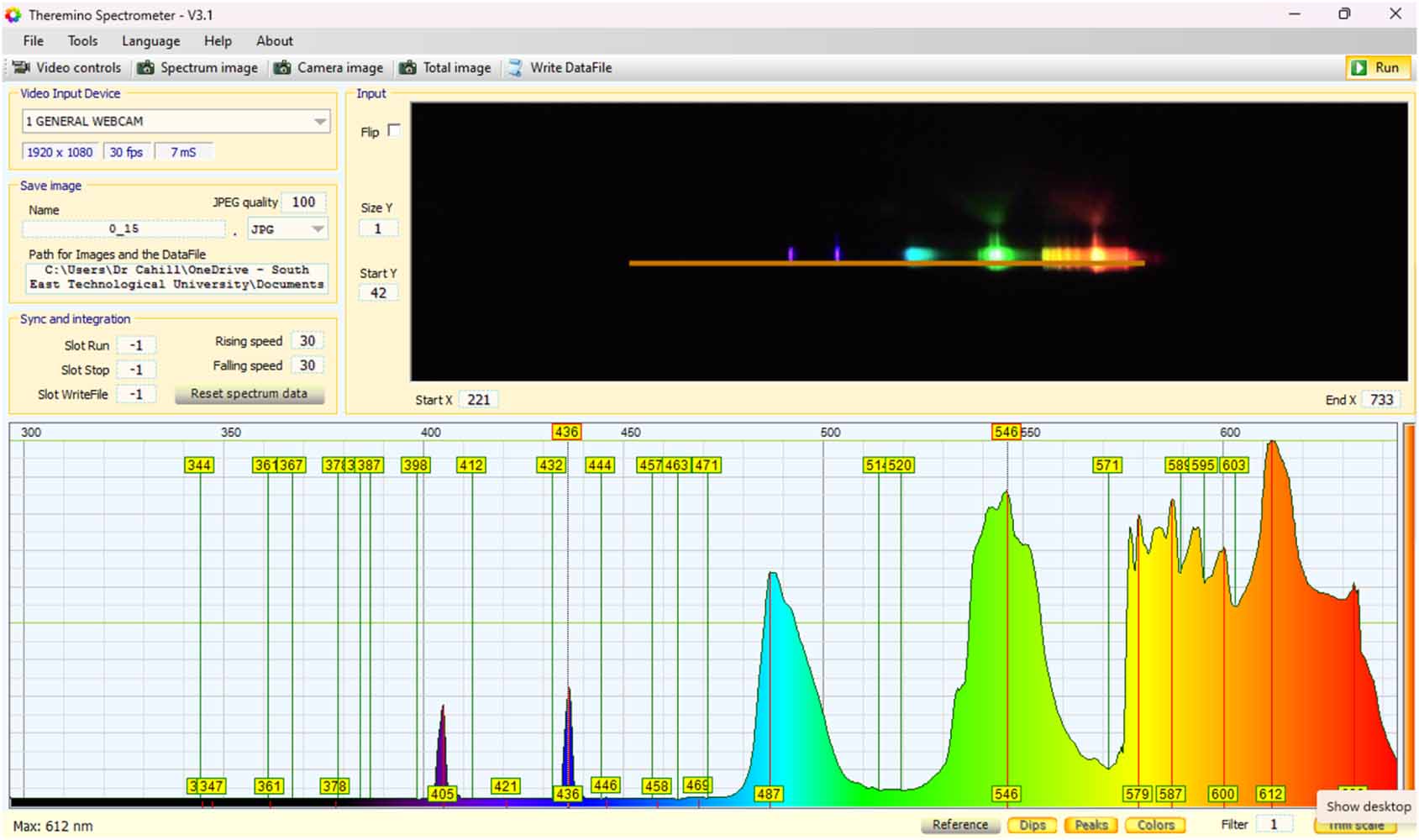 Camera Spectrograph A low cost and simple webcam spectrometer for exploring the visible ...
