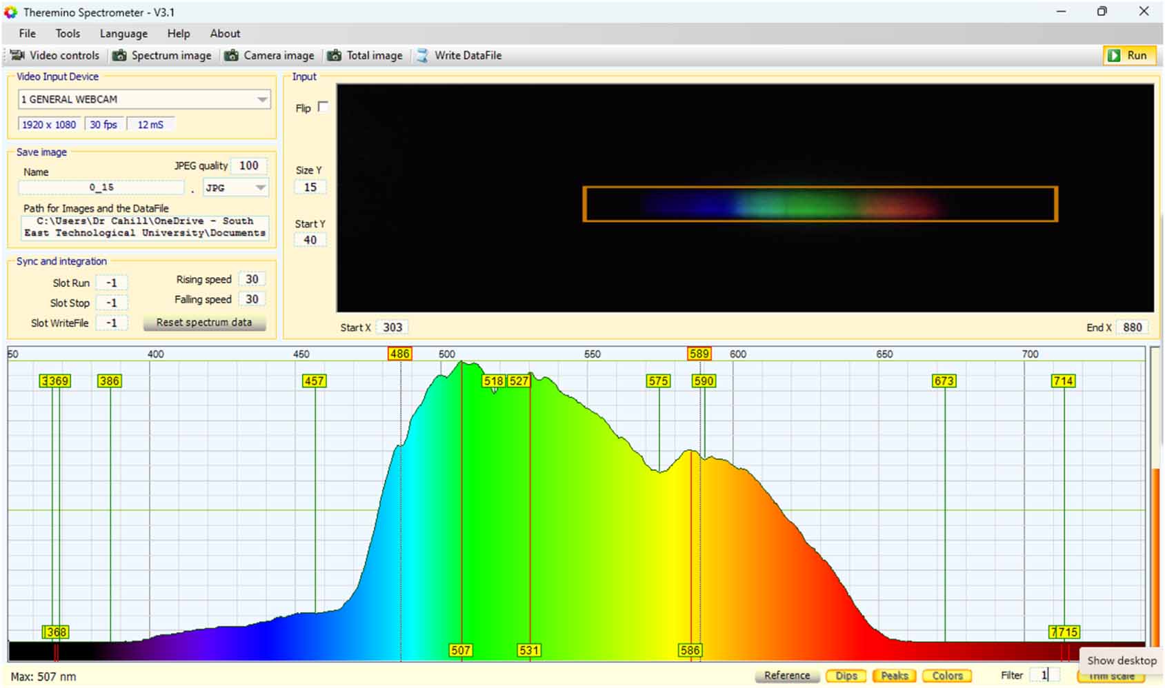 A low cost and simple webcam spectrometer for exploring the visible ...