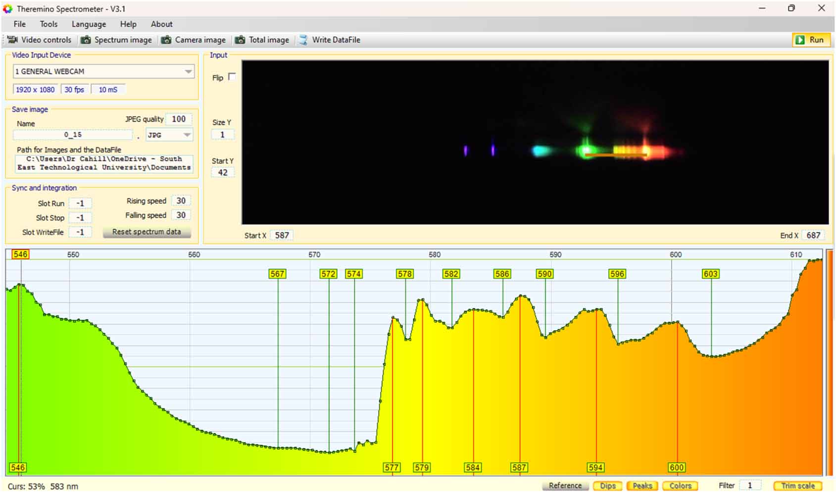 Camera Spectrograph A low cost and simple webcam spectrometer for exploring the visible ...