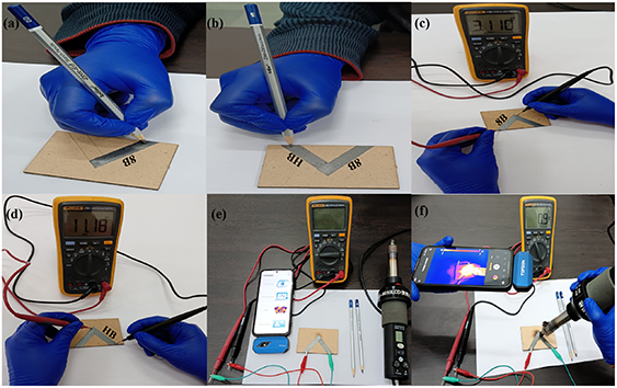 DIY of pencil drawn Seebeck effect