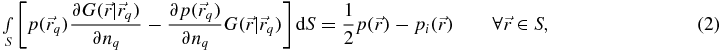 Equation (2)
