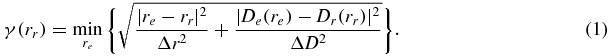Equation (1)