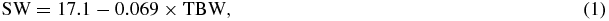 Equation (1)