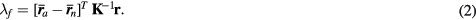 Equation (2)