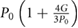 ${{P}_{0}}\left(1+\frac{4G}{3{{P}_{0}}} \right)$