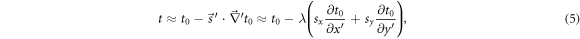 Equation (5)