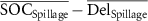 $\overline {{\text{SO}}{{\text{C}}_{{\text{Spillage}}}}} - \overline {{\text{De}}{{\text{l}}_{{\text{Spillage}}}}} $