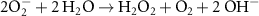 $2}_2^ - + 2}_2}\text \to _2}_2} + _2} + 2}^ - }$