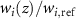 $w_i(z)/w_}$