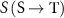 $S\left(\textrm\rightarrow \textrm\right)$