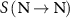$S\left(\textrm\rightarrow \textrm\right)$