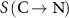 $S\left(\textrm\rightarrow \textrm\right)$