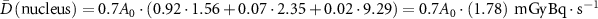 $\bar D\left( }} \right) = 0.7 \cdot \left( 9.29} \right) = 0.7 \cdot \left(  \right)}\,} \cdot }^}$