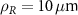 $\rho_R = 10\,\mu\text$