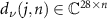 $d_\nu(j,n) \in \mathbb^$