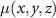 $\mu(x, y, z)$