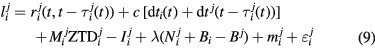 Equation (9)