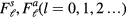 $F_{\ell}^{s},F_{\ell}^{a}(l=0,1,2\ldots )$