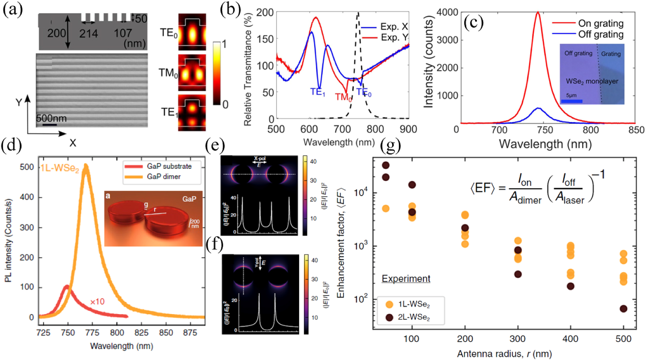 Enhanced light–matter interaction in two-dimensional